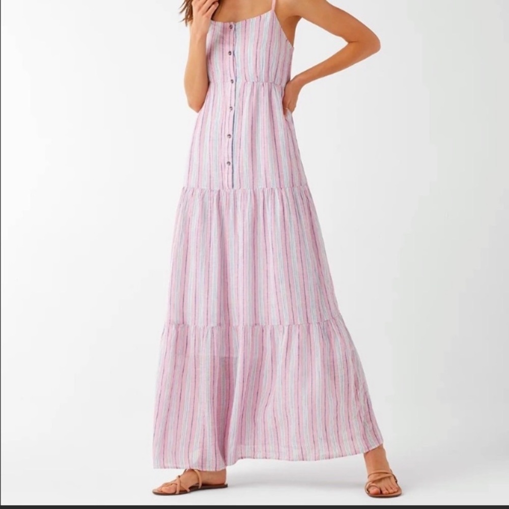 Splendid GUC Arco Iris tiered maxi dress L